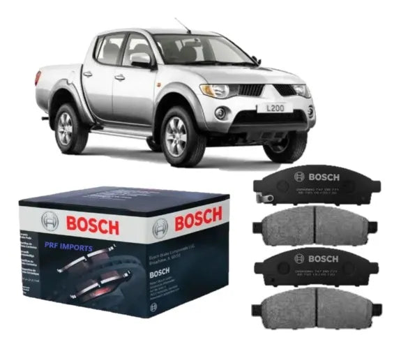 Pastilha Freio Dianteiras L200 Triton Bosch 2006 Ate 2016