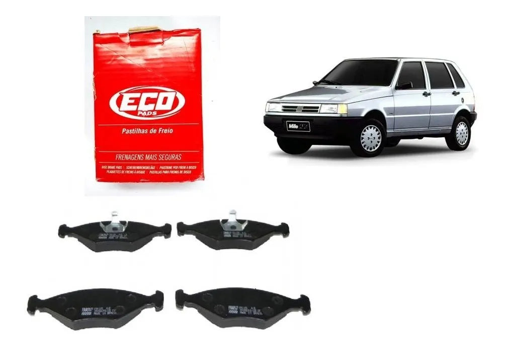 Jogo Pastilha Freio Dianteira Fiat Uno Mille 95 96 97 98 99