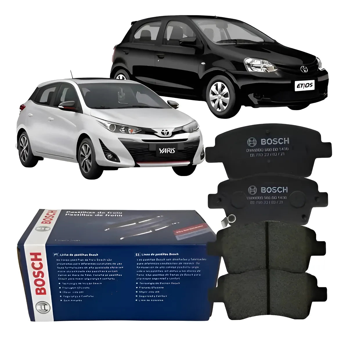 Jogo Pastilha Dianteira Original Toyota Etios 1.5 1.3 Bosch