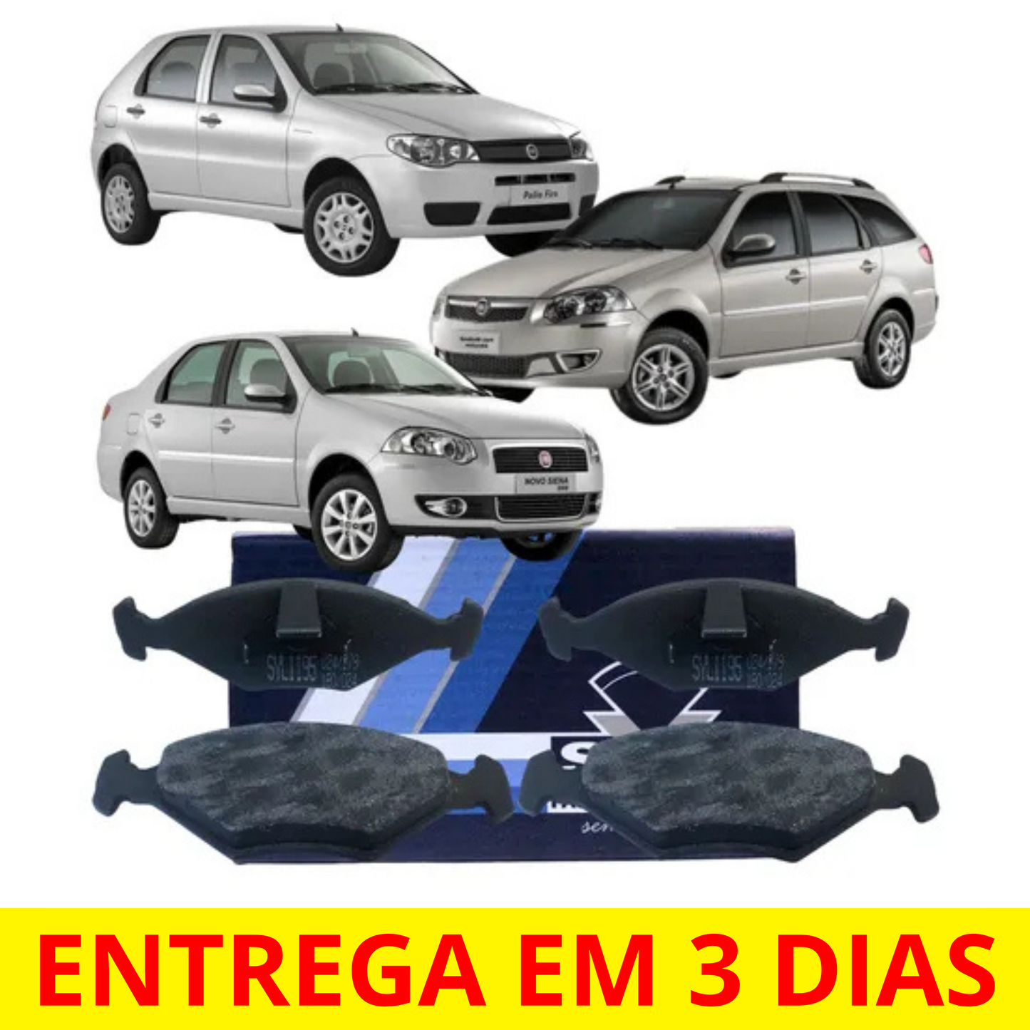 Pastilha De Freio Dianteiro Syl Para Fiat Palio E Fiat Siena