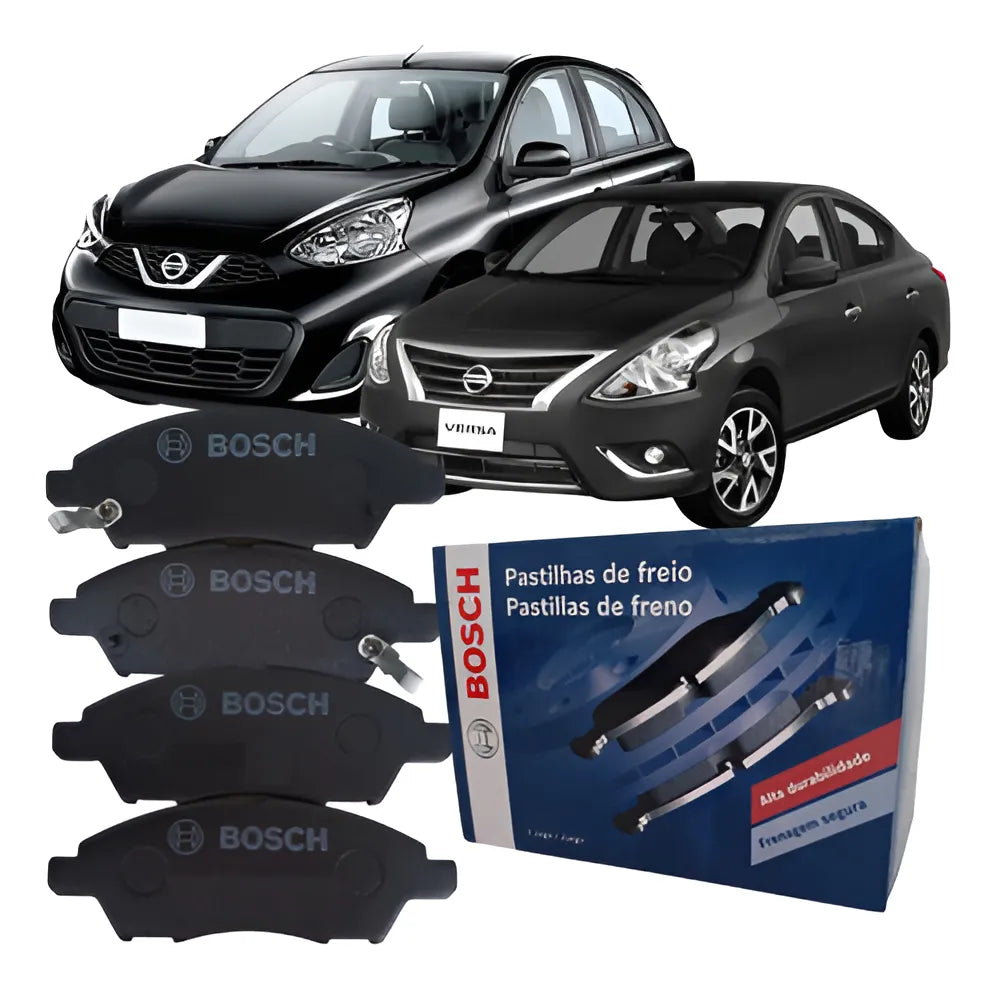 Pastilhas Freio Dianteiro March Versa 2011 A 2019 Bosch