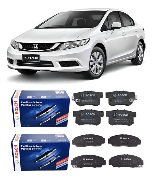 Pastilha Freio Dianteiro + Traseiro Civic 2012 2013 2014 15