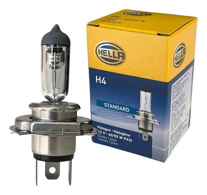 Lâmpada H4 Halógena Hella Standard 12V 60/55W P43t